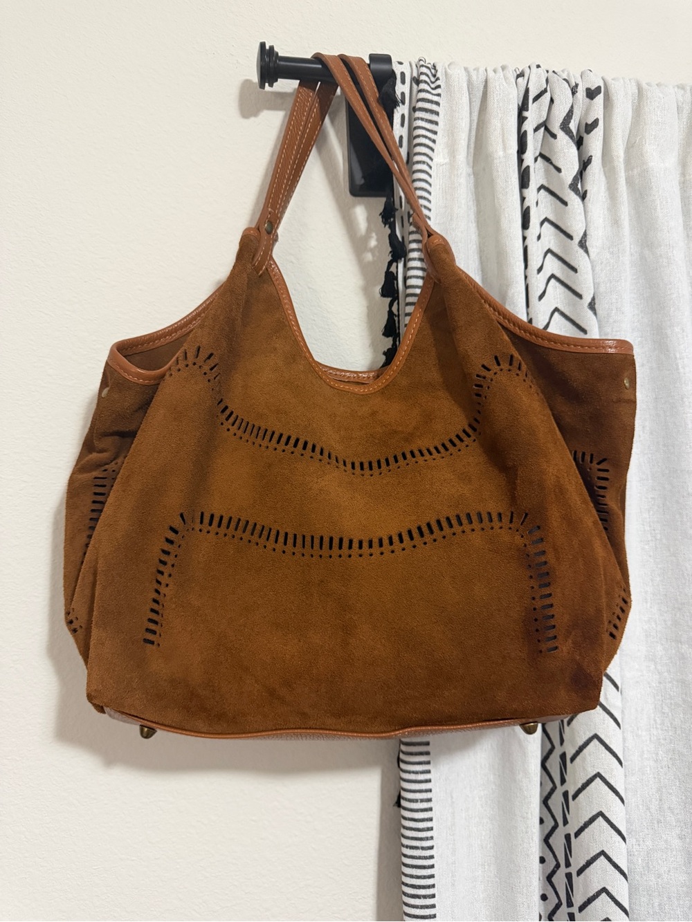 Suede Cutout Boho tote